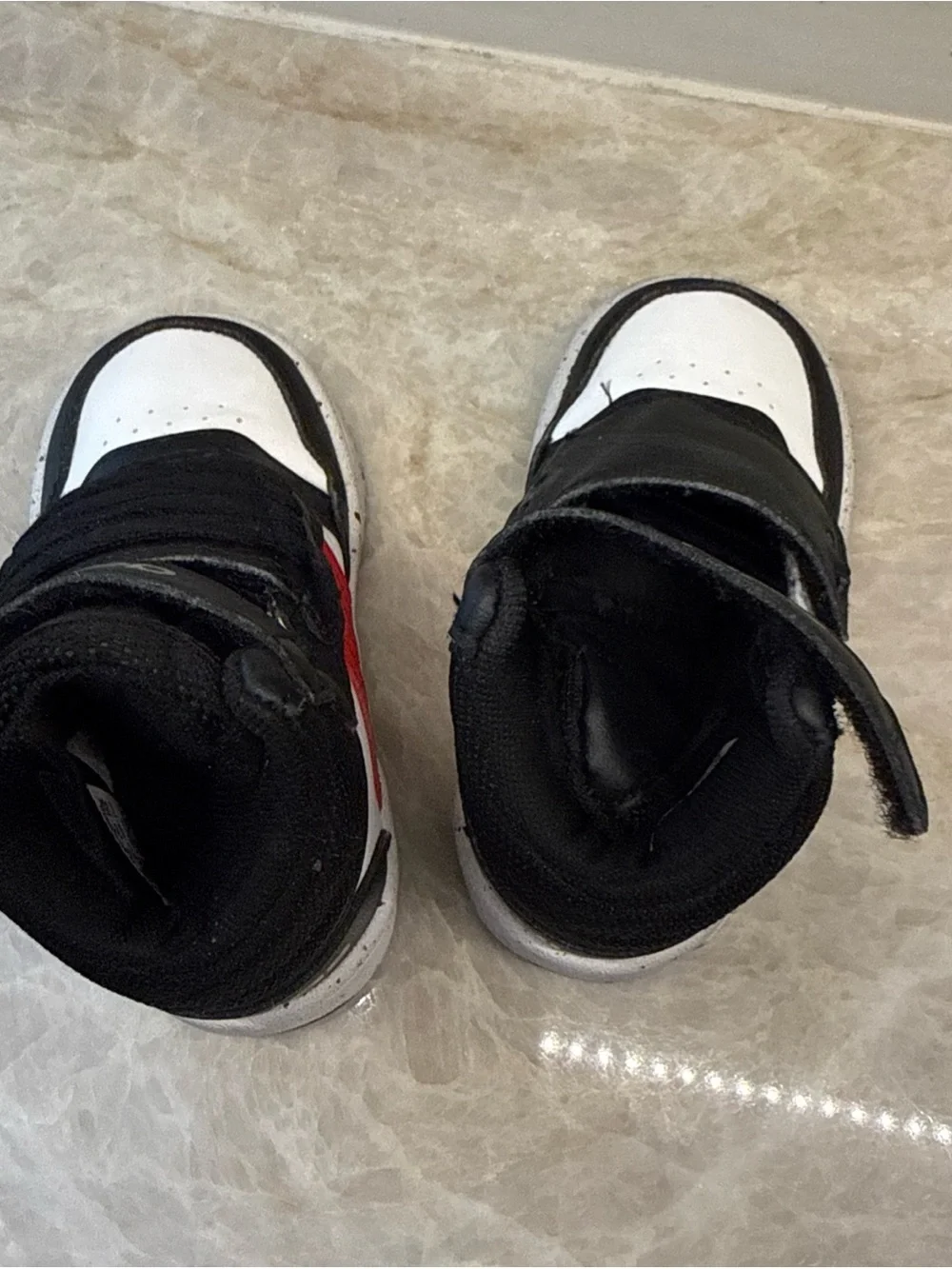 adidas Hoops 3.0 Mid Basketball Shoe Black White Unisex Toddler Size 6K